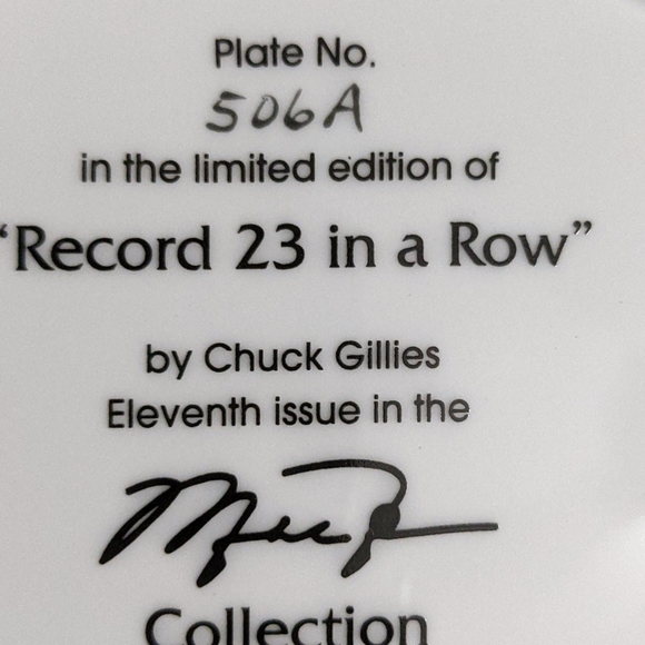 Michael Jordan collectors edition plate (1997) - Picture 5 of 8